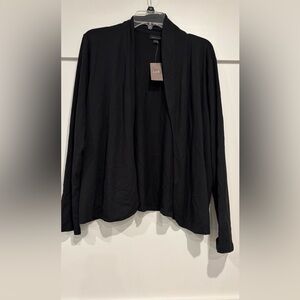 J. Jill Black Open Front Cardigan NWT